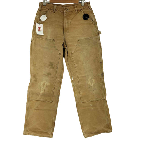 カーハート Carhartt 90S MADE IN USA ダブルニー ダック ペインターパンツ メンズ 33×32