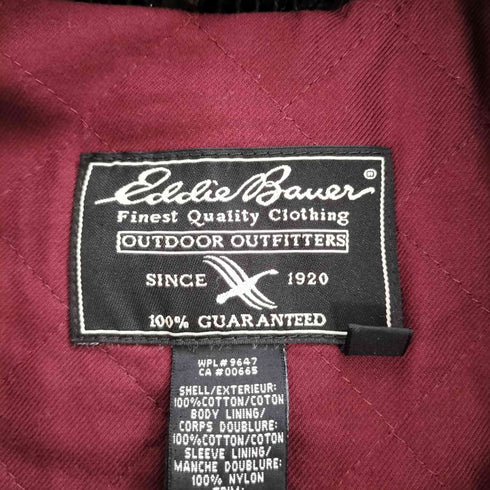 エディーバウアー Eddie Bauer 90-00s 裏キルティング 太畝 コーデュロイ ブルゾン メンズ import:S
