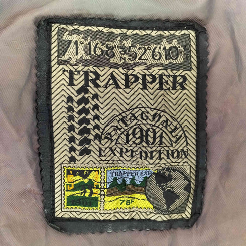 TRAPPER レザージップアップジャケット メンズ