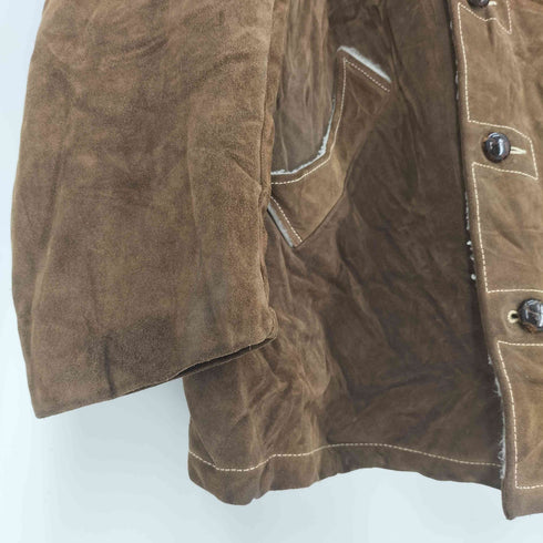 Californian 70S 裏ボア ウエスタン スウェード ランチコート ジャケット メンズ