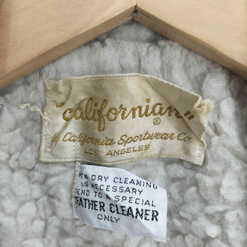 Californian 70S 裏ボア ウエスタン スウェード ランチコート ジャケット メンズ