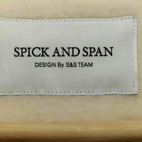 スピックアンドスパン Spick and Span ウール混 3B ノーカラーコート レディース JPN:38