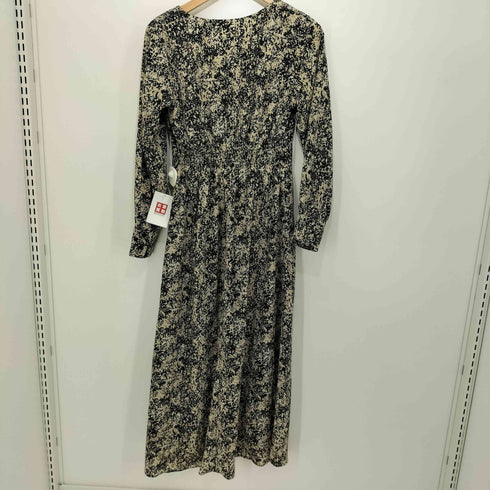 エヌナチュラルビューティーベーシック N.NATURAL BEAUTY BASIC 20SS 総柄 ペイントドットハイウエストワンピース レディース JPN:M