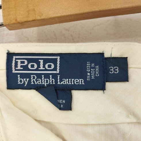 ポロバイラルフローレン Polo by RALPH LAUREN リネンシルク 2タックスラックス メンズ 33