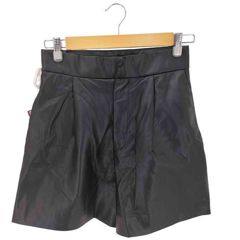ザラ ZARA フェイクレザーショーツ レディース import:S
