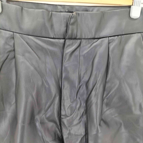 ザラ ZARA フェイクレザーショーツ レディース import:S