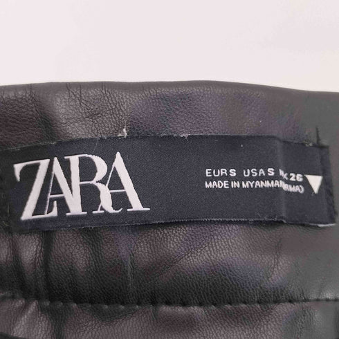 ザラ ZARA フェイクレザーショーツ レディース import:S