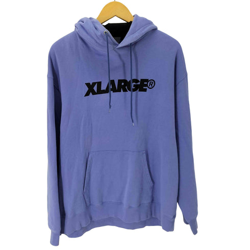 エクストララージ XLARGE フロントプリントプルオーバーパーカー メンズ import:L