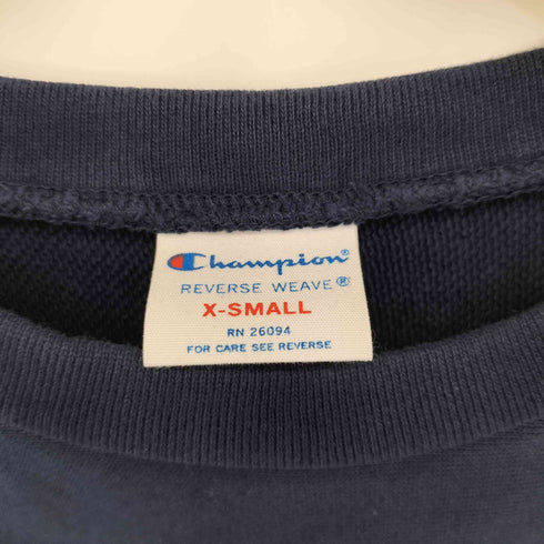 チャンピオン Champion 別注 リバースウィーブ カットオフスウェットシャツ レディース JPN:XS