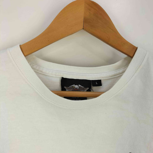 ハーレーダビッドソン HARLEY-DAVIDSON USA製 1903-2008 両面プリント クルーネックTシャツ メンズ import:L