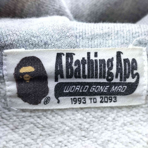 アベイシングエイプ A BATHING APE SHARK Zip HOODIE シャーク パーカー メンズ JPN:L