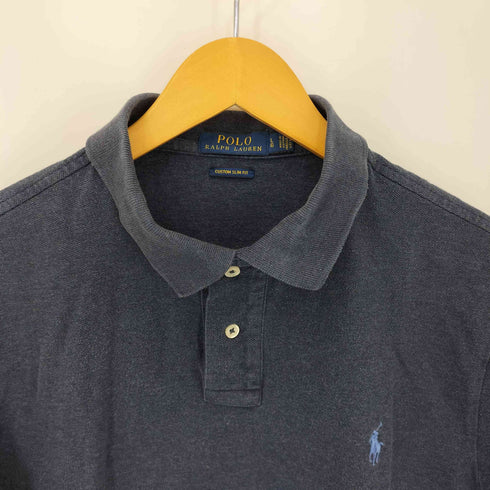ポロラルフローレン POLO RALPH LAUREN スモールポニー刺繍鹿の子S/S ポロシャツ メンズ import:L