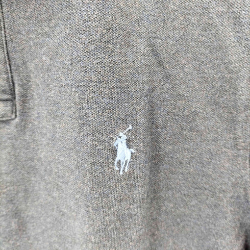 ポロラルフローレン POLO RALPH LAUREN スモールポニー刺繍鹿の子S/S ポロシャツ メンズ import:L