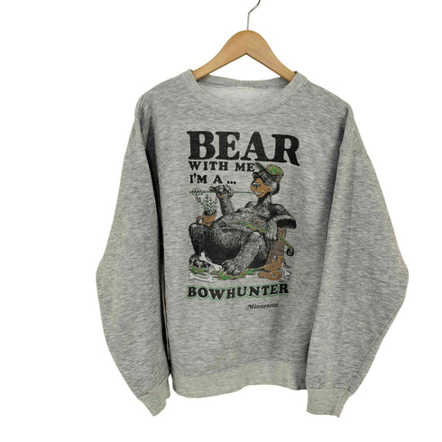 BOWHUNTER BEAR フロントプリント スウェット メンズ
