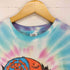フロントプリントタイダイTシャツ メンズ