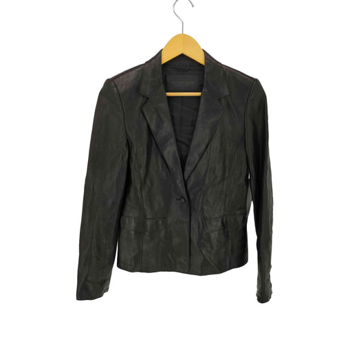 ルシェルブルー LE CIEL BLEU PREMIER LEATHER ラムレザーテーラードジャケット レディース JPN:36