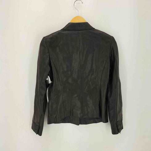 ルシェルブルー LE CIEL BLEU PREMIER LEATHER ラムレザーテーラードジャケット レディース JPN:36