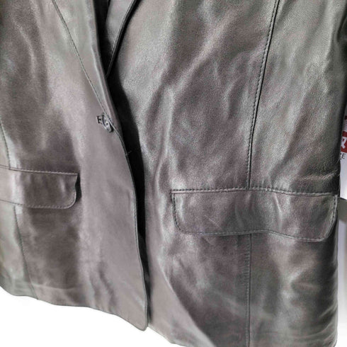 ルシェルブルー LE CIEL BLEU PREMIER LEATHER ラムレザーテーラードジャケット レディース JPN:36
