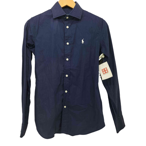 ポロラルフローレン POLO RALPH LAUREN ポニー刺繍 コットン ロングスリーブシャツ レディース US:0-2
