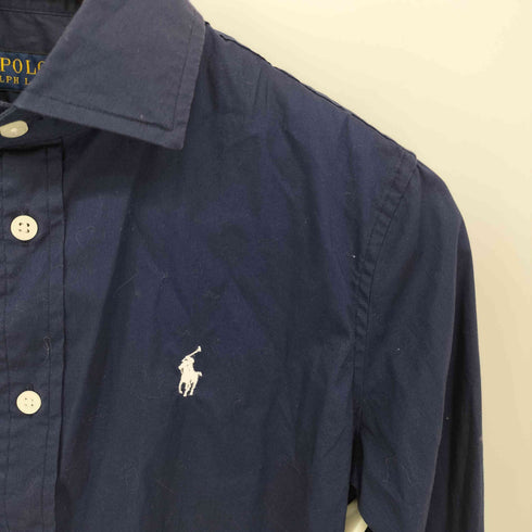ポロラルフローレン POLO RALPH LAUREN ポニー刺繍 コットン ロングスリーブシャツ レディース US:0-2
