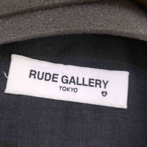 ルードギャラリー RUDE GALLERY チェーンステッチ リネンオープンカラーシャツ メンズ JPN:4