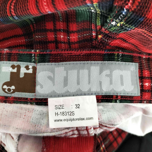 stuka パッチワークコーデュロイチェックワイドパンツ メンズ JPN:S