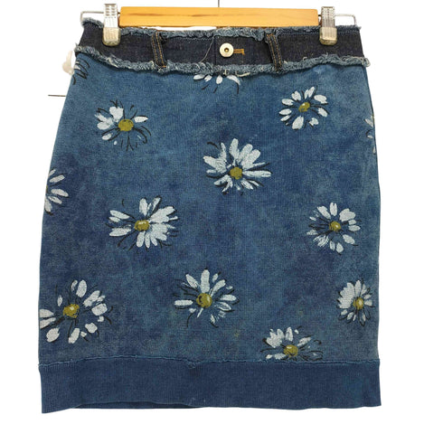 ディーアンドジー D&G 花柄 デニム ミニスカート レディース EUR:38