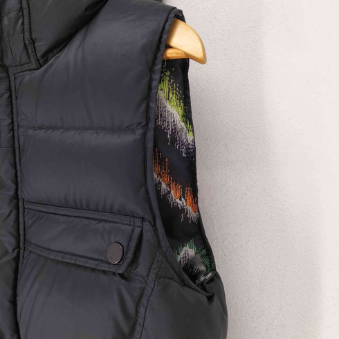 ポールスミスジーンズ Paul Smith JEANS 裏地柄 フーデッドダウンベスト メンズ M