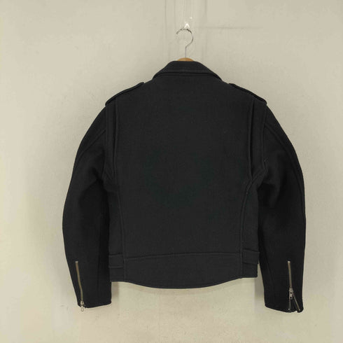 ユナイテッドアローズグリーンレーベルリラクシング UNITED ARROWS green label relaxing メルトンウール ダブルライダースジャケット メンズ JPN:M