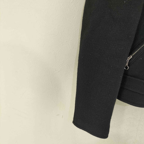 ユナイテッドアローズグリーンレーベルリラクシング UNITED ARROWS green label relaxing メルトンウール ダブルライダースジャケット メンズ JPN:M