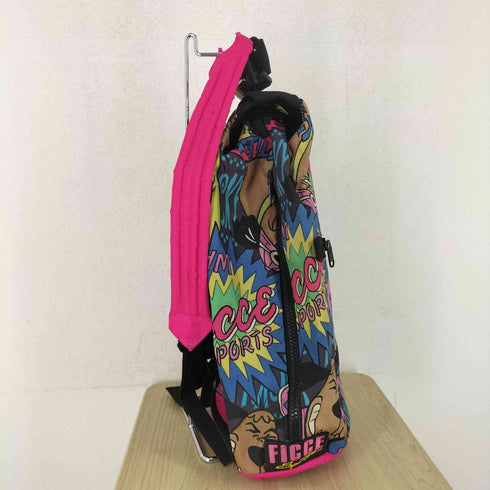フィッチェ ficce 80~90s キャラクター総柄ナイロンバックパック メンズ