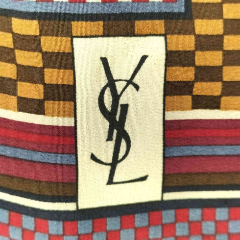 イヴサンローラン Yves Saint Laurent 総柄スカーフ レディース