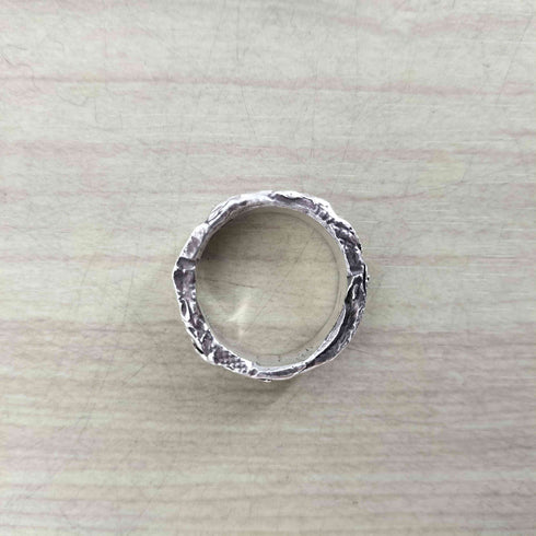 THE OUZE French Lace Band 925刻印 デザインリング メンズ 15号