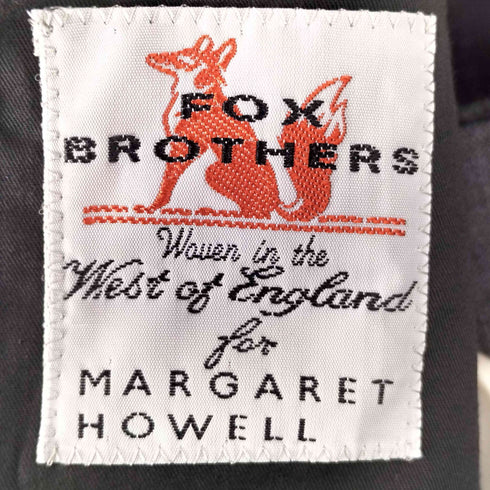 マーガレットハウエル MARGARET HOWELL FOX BROTHERS チェック柄 2Bテーラードジャケット スラックス スーツセットアップ ウール メンズ M