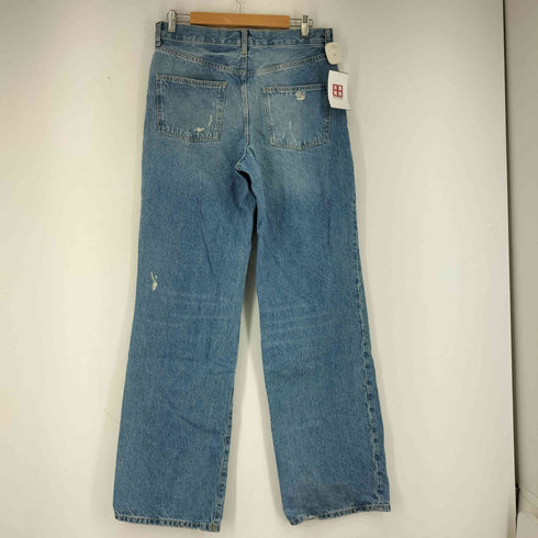 ザラ ZARA ワイドデニムパンツ ダメージ加工 メンズ US:28-29