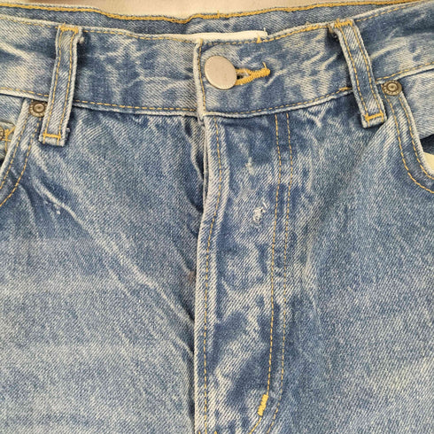 ザラ ZARA ワイドデニムパンツ ダメージ加工 メンズ US:28-29