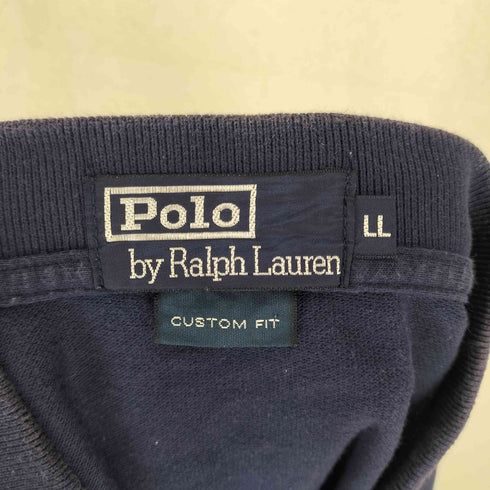 ポロバイラルフローレン Polo by RALPH LAUREN CUSTOM FIT ポニー刺繍ロゴ ポロシャツ メンズ LL