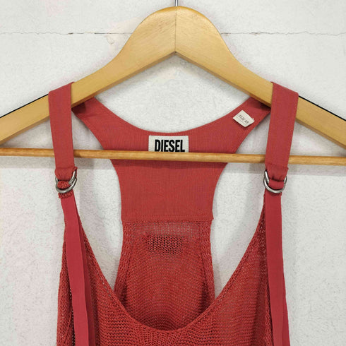 ディーゼル DIESEL 90~00S リングベルトショルダーデザインメッシュキャミワンピース レディース JPN:XS