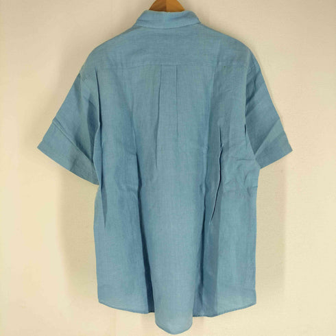 ブルックスブラザーズ BROOKS BROTHERS IRISH LINEN 半袖 リネンシャツ ボタンダウン メンズ import:M