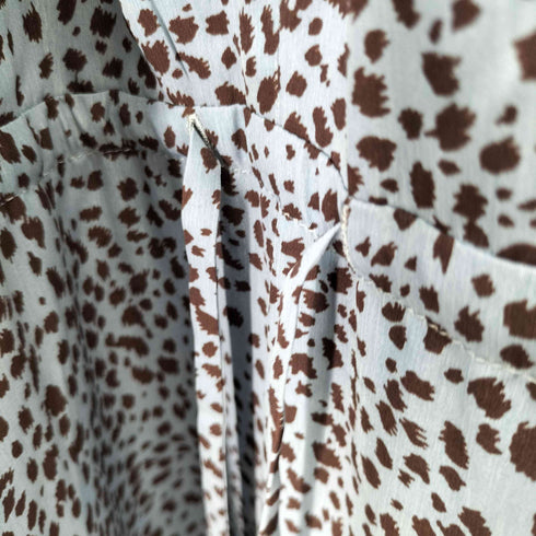 L/S 総柄ワンピース レディース
