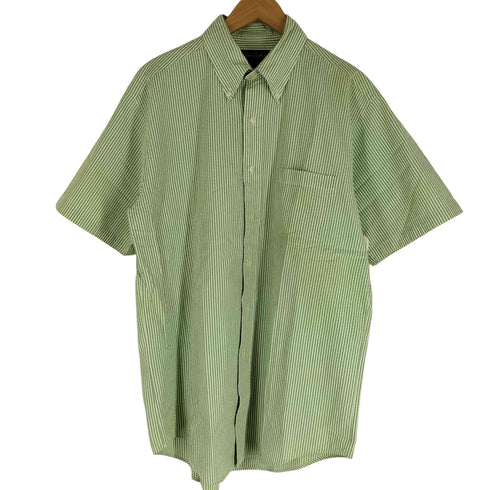 ブルックスブラザーズ BROOKS BROTHERS ストライプ柄 半袖 シアサッカーシャツ メンズ import:M