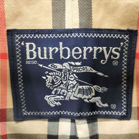 バーバリーズ BURBERRYS 裏地ノヴァチェック エポレット付き ステンカラーコート メンズ