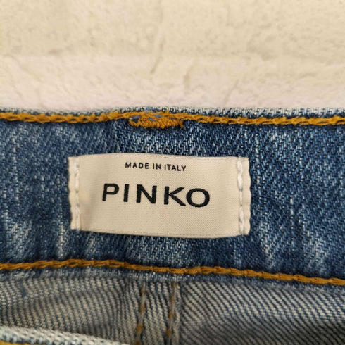 ピンコ PINKO ストーン装飾 ダメージデニムパンツ レディース 28