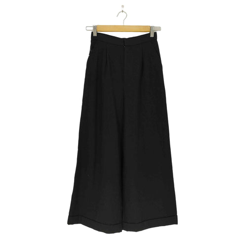 トリココムデギャルソン tricot COMME des GARCONS 90S AD1995 95AW ウールワイドフレアトラウザーズ レディース JPN:S