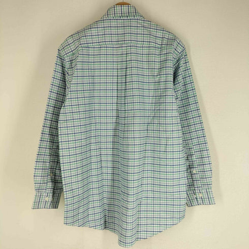 ブルックスブラザーズ BROOKS BROTHERS THE ORIGINAL POLO SHIRT スーピマコットン ゴールデンフリース チェック柄 長袖 ボタンダウンシャツ メンズ import:M