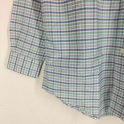 ブルックスブラザーズ BROOKS BROTHERS THE ORIGINAL POLO SHIRT スーピマコットン ゴールデンフリース チェック柄 長袖 ボタンダウンシャツ メンズ import:M