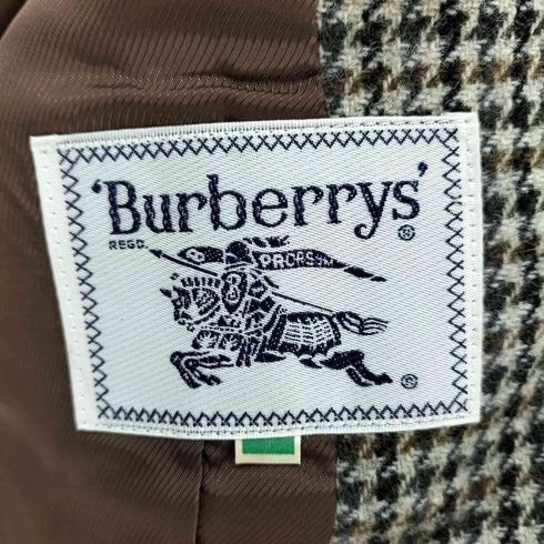 バーバリーズ BURBERRYS 千鳥格子 くるみボタン 2Bテーラードジャケット レディース