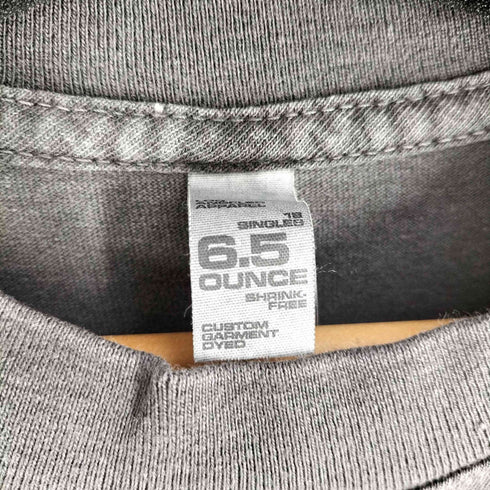 ロサンゼルスアパレル Los Angeles Apparel 6.5oz Garment Dye CrewNeck T スミクロ メンズ JPN:L