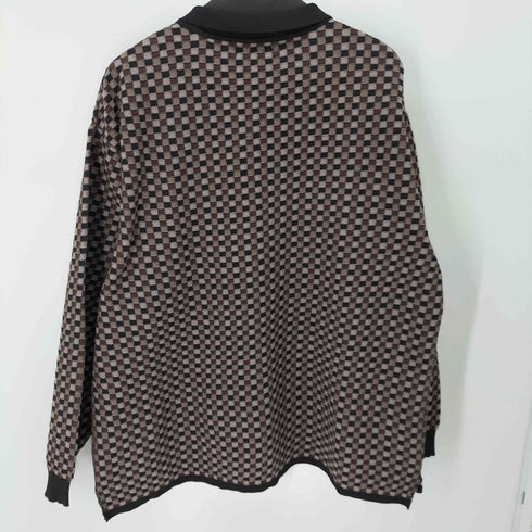 アドラー ADRER extra quality block check polo knit/エクストラクオリティブロックチェックポロニット メンズ JPN:L