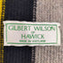 GILBERT WILSON MADE IN SCOTLAND ラインデザインフリンジマフラー メンズ